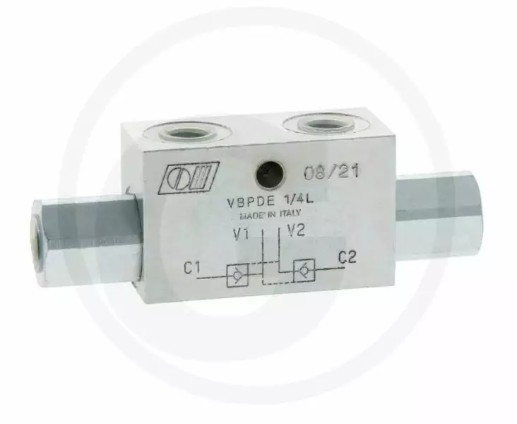 Kaksoislukkoventtiili 1/4" - Hydrauliikka - 85002024 - 1