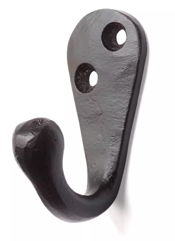 Koukku taottu musta - Seinäkoukut, naulakot - 7317900186264 - 1