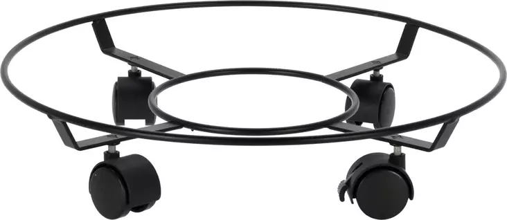 Kukkaruukun alunen pyörillä metallia - Ruukut, vaasit, korit - 8720573744454 - 1