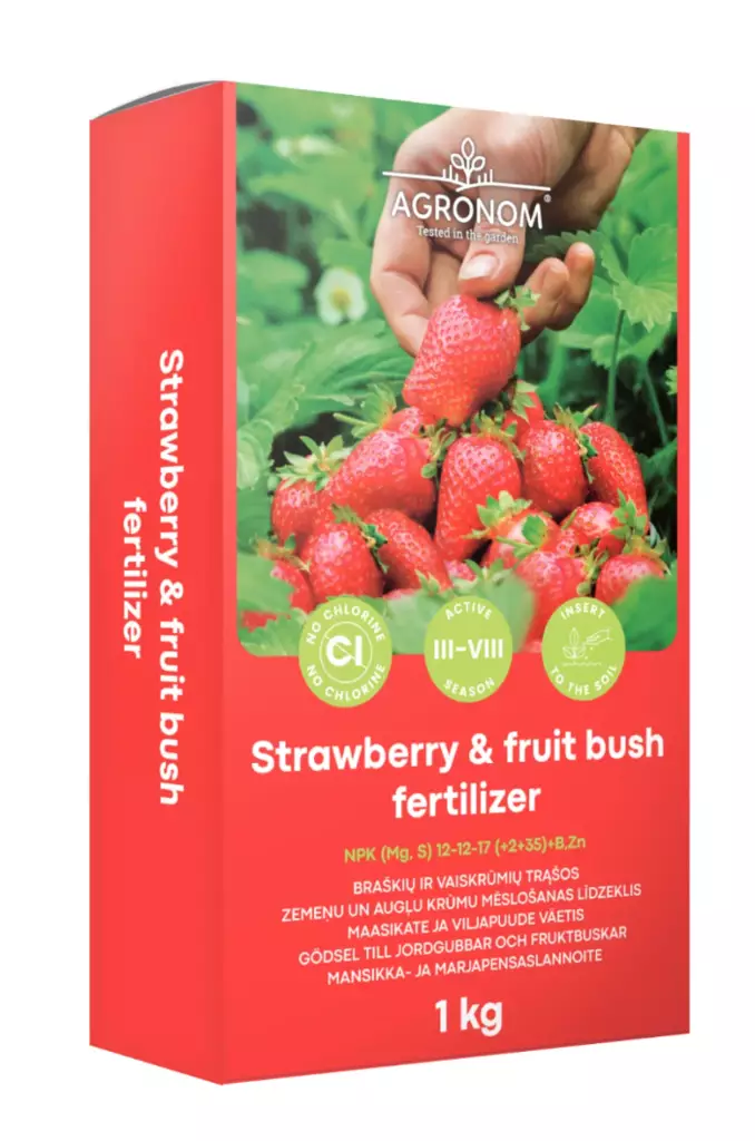 Mansikka- ja marjapensaslannoite 1 kg - Mullat ja lannoitteet - 4770168911604 - 1