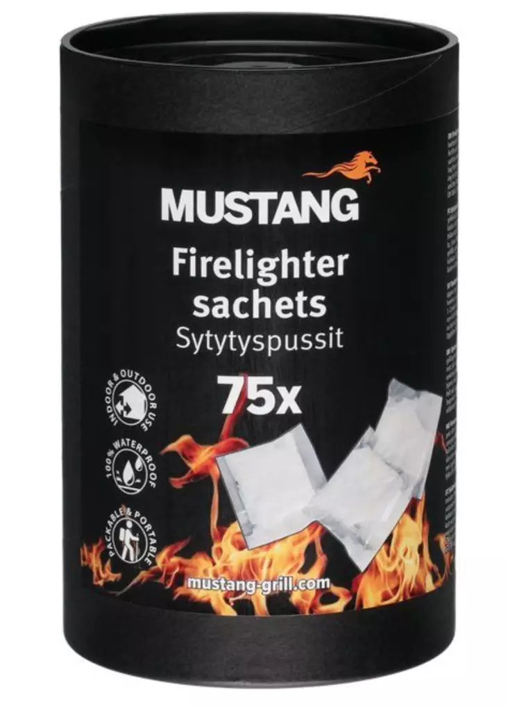 Mustang Sytytyspussi 75 kpl - Tulisijatarvikkeet - 6410416548524 - 1