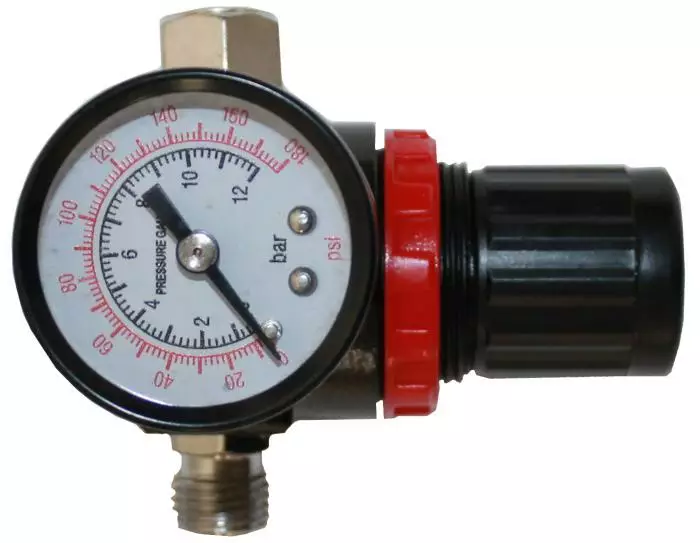 Painesäädin 1/4" mittarilla - Painemittarit - 6430074695224 - 1