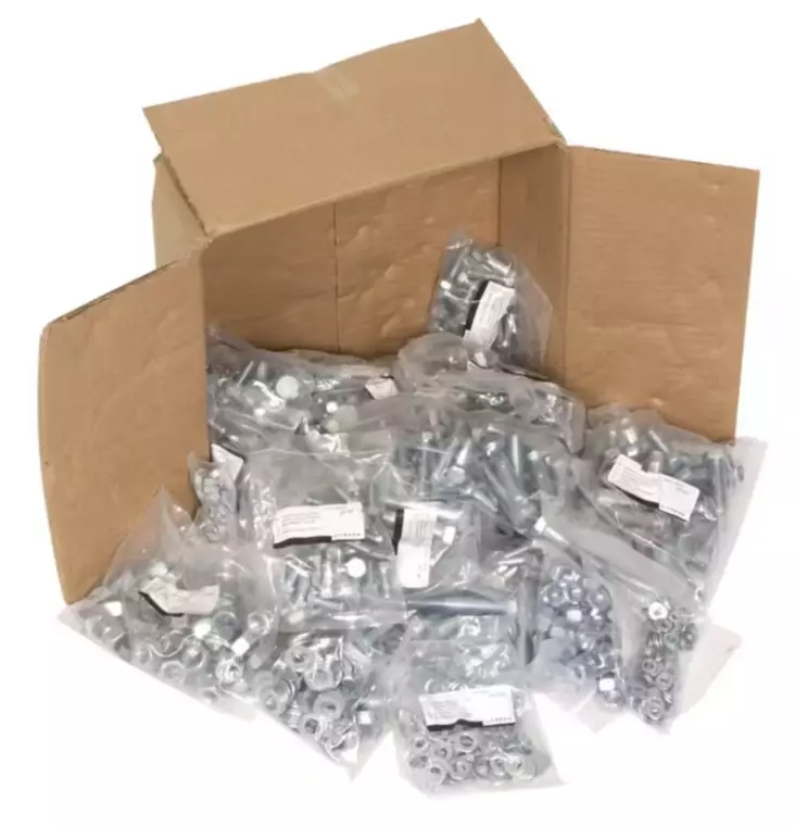 Pulttivalikoima muttereilla ja aluslevyillä - Pultit ja mutterit - 5700033340184 - 1