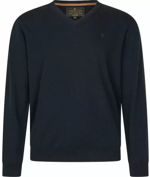 Seeland Pine V-Neck Pullover Dark Sapphire - Metsästysasusteet - 5714733728104 - 1