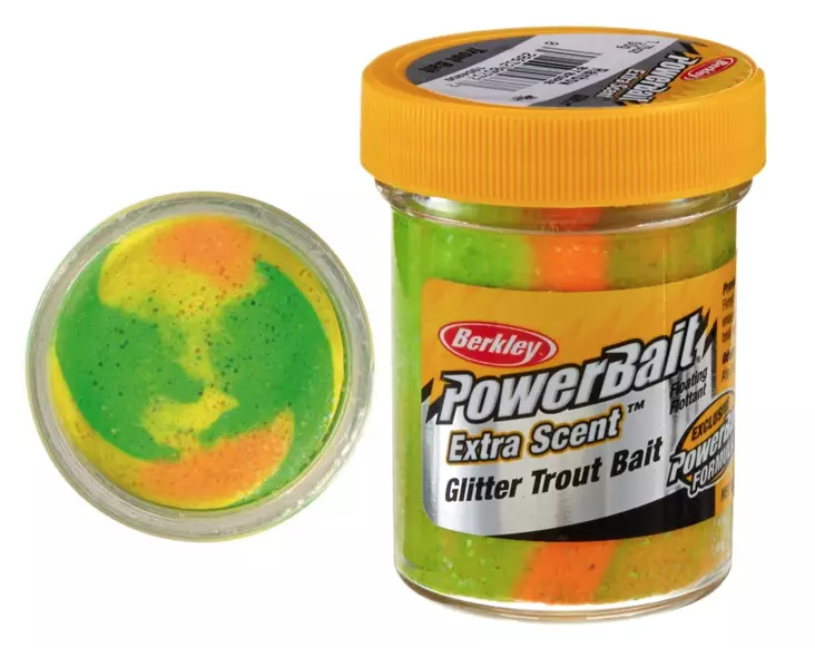 Syöttitahna PowerBait glitter sateenkaari 50g - Kalastussyötit - 028632022474 - 1
