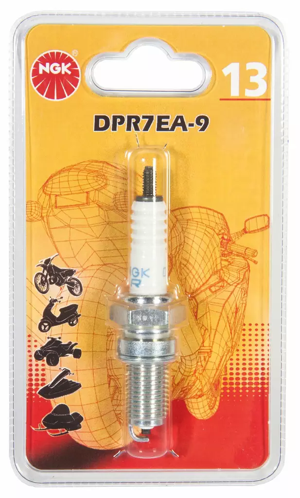 Sytytystulppa DPR7EA-9 punainen no 13 - Sytytystulpat - 0087295052624 - 1