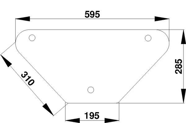 Takalasi, alempi (Case IH 3224315R1) - Ohjaamon lasit - 3660980057394 - 1