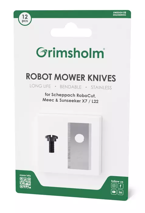 Terät 12 kpl - Robottiruohonleikkurin varaosat - 7333272011904 - 1