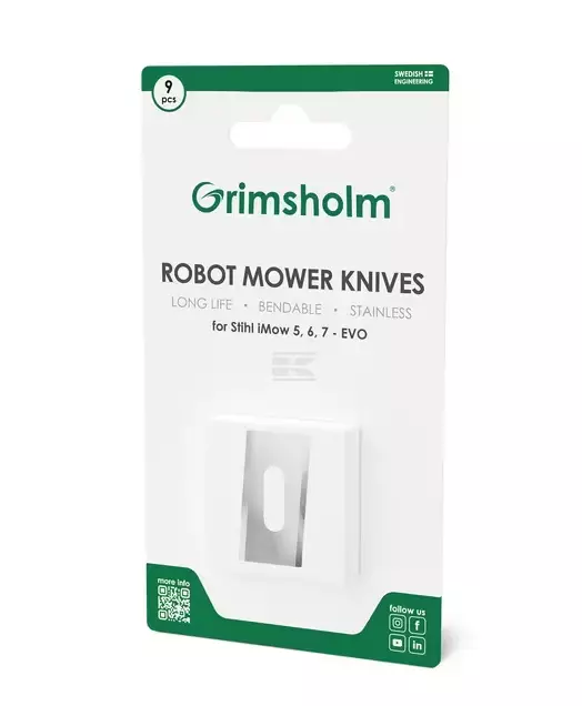 Terät Stihl iMOW & iMow EVO -leikkuriin, 9x - Ruohonleikkurit - 7350076761194 - 1
