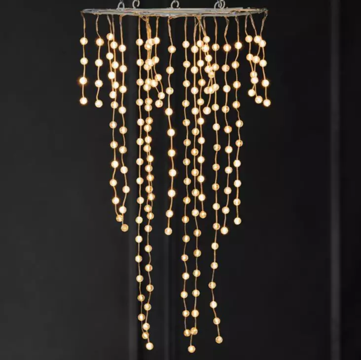 Valokoriste riippuva Waterfall 190LED - Tunnelmavalot - 6410416573434 - 1