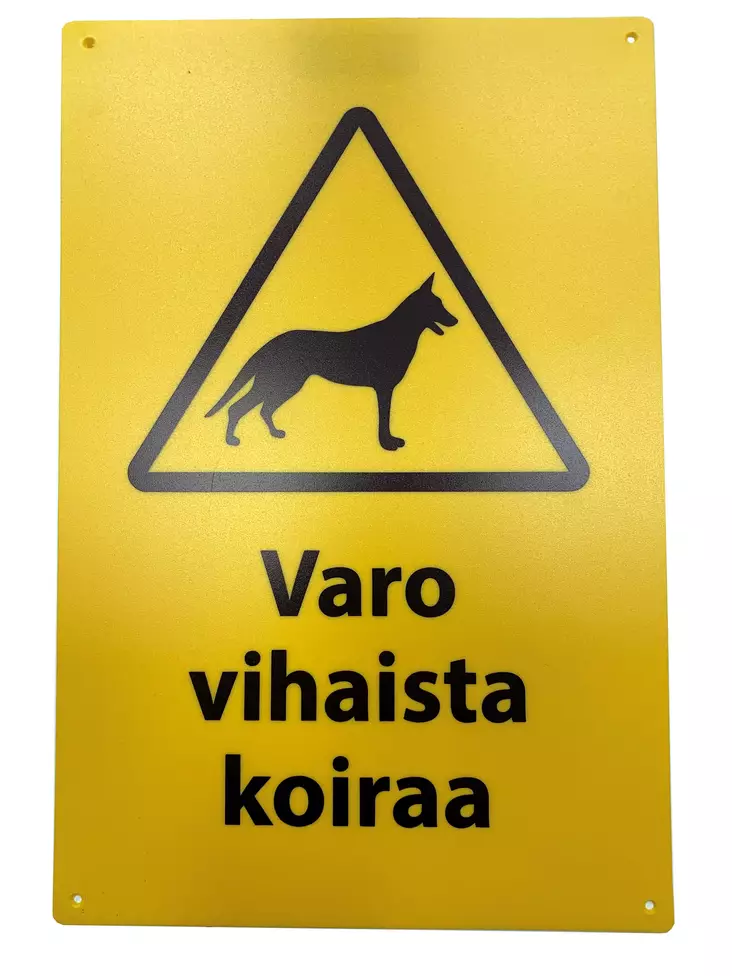 Varoitusmerkki varo vihaista koiraa - Turvallisuustuotteet - 6418536017494 - 1