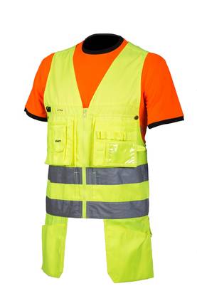 Varoriipputaskuliivi keltainen - Kesä työvaatteet - 6418326402905 - 1