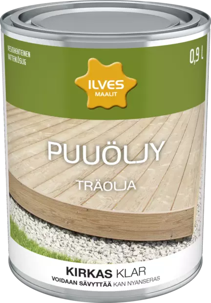 Ilves puuöljy vesiohenteinen KIRKAS - Öljyt, vahat, kyllästeet - 6430026958995 - 1