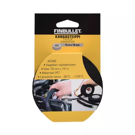 Kangasteippi 19 mm x 15 m -40+105C - Teipit - 6438152023495 - 2