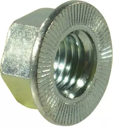 Hammastettu laippamutteri sinkitty 10 Verbus Ripp - Pultit ja mutterit, metrinen kierre - 8716106613205 - 1