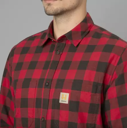 Härkila Scandinavian shirt Red check - Retkeilyasusteet - 5714733640475 - 2