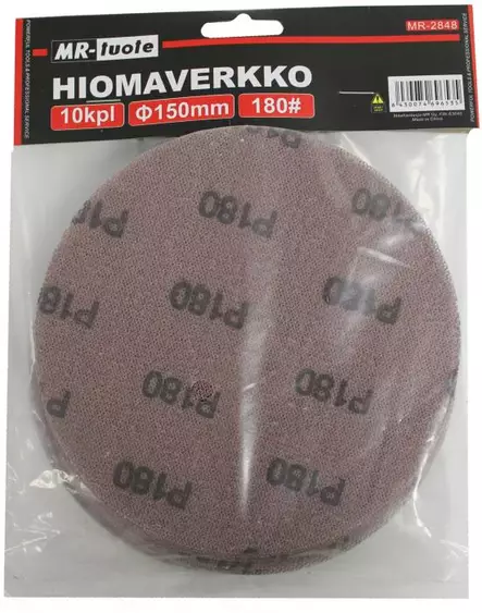 Hiomaverkko 10 kpl, 180# - Hiomatarvikkeet - 6430074696535 - 2
