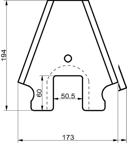 Noukinvaunun terä 194 x 170 mm - Noukkimet - SM52105 - 2