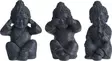 Buddha-patsas "Ei näe, ei puhu, ei kuule" - Puutarhapatsaat, koristeet - 8720573179515 - 1