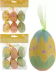 Pääsiäismuna 7 cm 6 kpl/pkt - Askartelutarvikkeet - 8719202126075 - 1