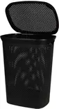 Pyykkikori kannella 60 litraa musta - Laatikot ja korit - 8720573156745 - 1