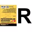 Tarrakirjain R 100 mm - Postilaatikot ja numerot - 6438152088555 - 1