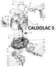 Venttiilikansi tiivisteellä Bigcho / Caldolac 5 / Stall 3000 - Juomakuppien varaosat - 3599150013055 - 3