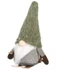 Tonttu suksilla 19 cm vihreä - Joulukoristeet - 6410416499345 - 1