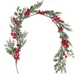 Köynnös punaisilla marjoilla 130 cm - Joulukoristeet - 6410416576565 - 1
