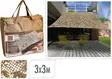 Aurinkosuoja camo beige 3x3 m - Puutarhatekstiilit - 8721037962445 - 1