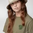 Fjällräven Fox Boxy Logo Tee W Misty green - Retkeilyasusteet - 7323450985455 - 2