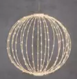 LED-valopallo 30 cm 160 LED valkoinen - Tunnelmavalot - 6410416310305 - 1