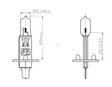 Polttimo halogeeni H1 24V 70W P14.5s - Polttimot - 8716106912735 - 2