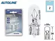 Polttimopari Autoline 12V 3W T10 - Autosähkötarvikkeet - 6438255911255 - 1