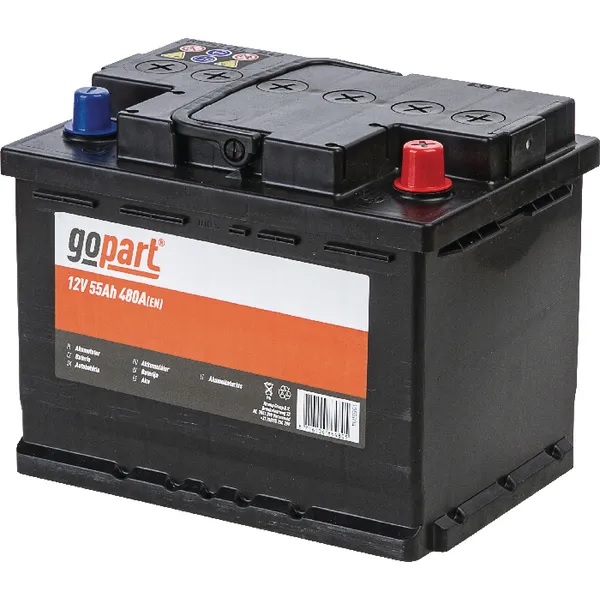 Akku GoPart 12V 55Ah 480A - Käynnistysakut - 8716106864805 - 1