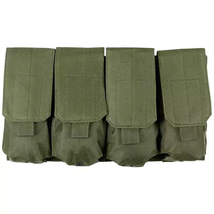 Ammustasku 4-os. "Molle" OD green - Ase- ja ampumatarvikkeet - 4044633227485 - 1