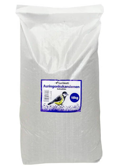 Auringonkukansiemen 15 kg - Jyvät, pähkinät ym. - 6420614080085 - 1