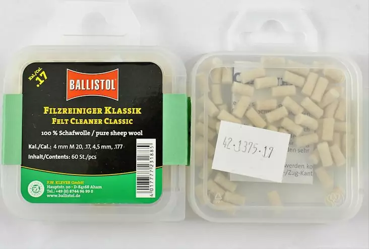 Ballistol .17hmr/4,5mm puhdistustulppa - Ase- ja ampumatarvikkeet - 4017777231885 - 1