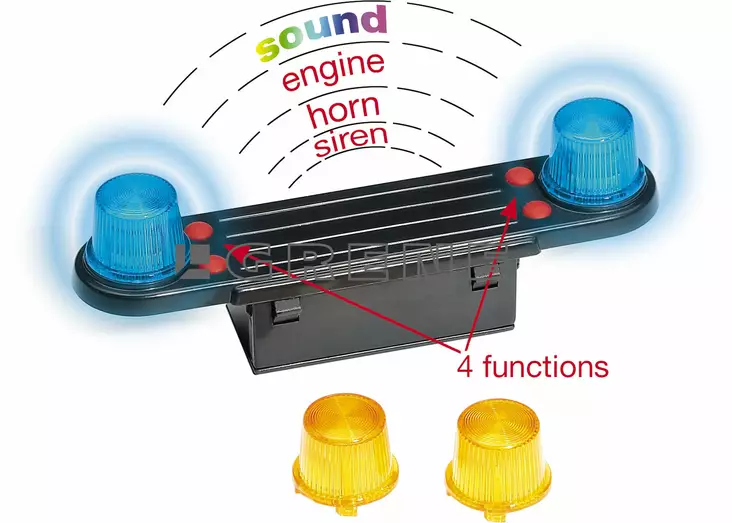 Bruder ääni- ja valoramppi - Bruder työkonelelut - 4001702028015 - 1