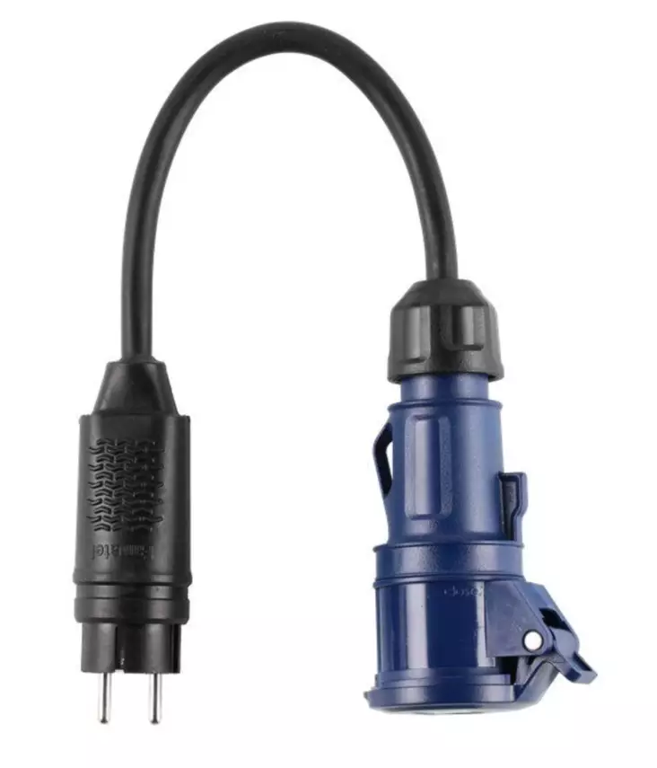 Caravan adapteri CEE naaras/ Schuko uros - Caravan-tuotteet - 6410416177915 - 1