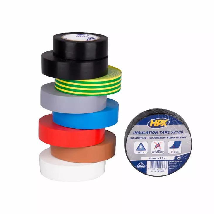 HPX eristysteippi PVC joustava 19mm x 20m - Teipit - 5425014223675 - 1