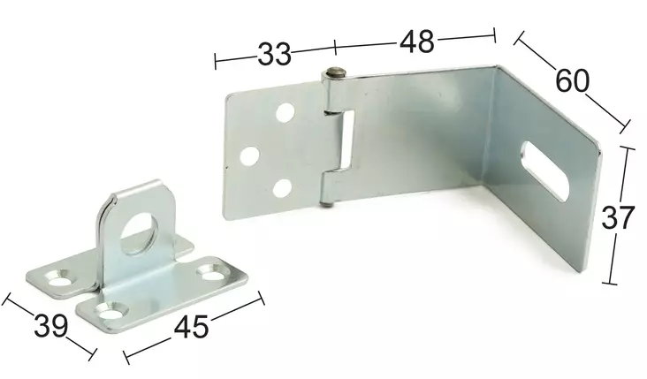 Habo nivelsalpa 90° sähkösinkitty - Riippulukot, salvat, haat - 7317900166105 - 1