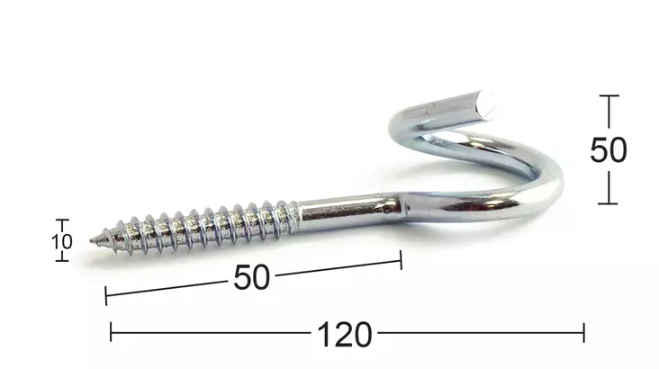 Habo saparokoukku 115 - Silmuruuvit, s-koukut ym. - 7317900040535 - 1