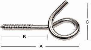 Habo saparokoukku 250 mm - Silmuruuvit, s-koukut ym. - 7317900174995 - 1