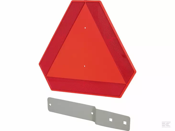 Hitaan ajoneuvon kolmio, muovinen, kiinnikkeillä - Muut traktoritarvikkeet - 5905662058015 - 1