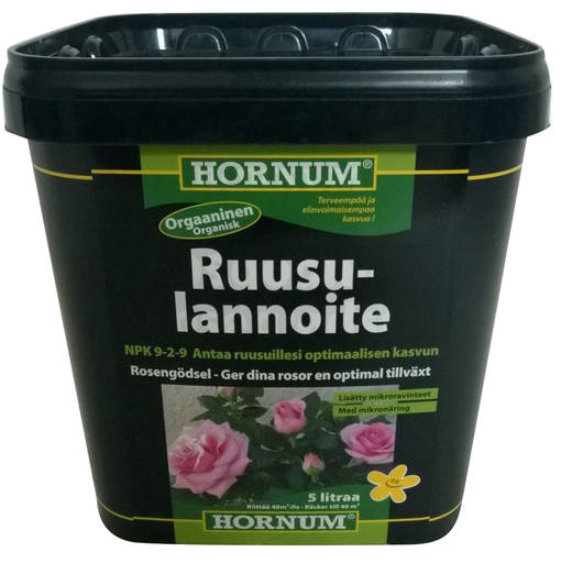 Hornum Ruusulannoite 5 litraa - Mullat ja lannoitteet - 5708787400215 - 2