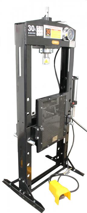 Hydraulinen prässi 30 ton suojaverkolla - Muut korjaamolaitteet - 6430074693855 - 1