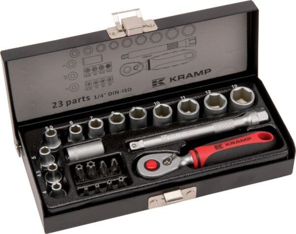 Hylsyavainsarja 1/4" 23-osainen mini - Hylsyt ja -sarjat - 8716106909735 - 1