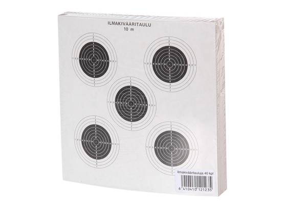 Ilmakkotaulu virallinen 40 kpl/pkt - Ase- ja ampumatarvikkeet - 6410410121235 - 1