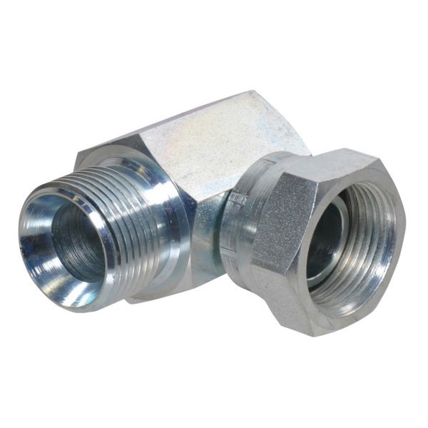 Kulmaliitin 3/8" BSP uros/naaras - Hydrauliikka - 8716106787265 - 1